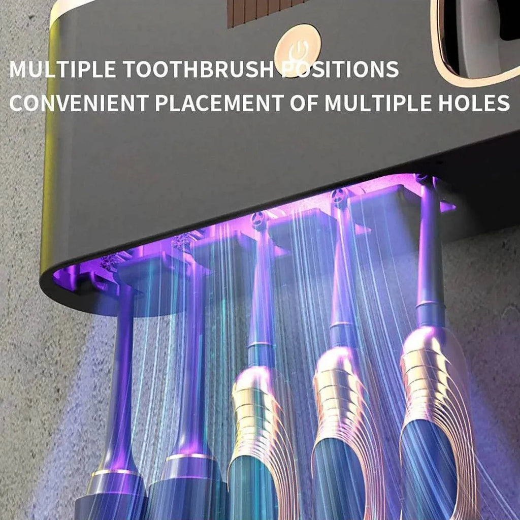 UV Toothbrush Sanitizer & Holder With Charger