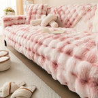 Faux Fur VelvetTouch Couch Cover Cat & Dog Proof Modern & Stylish