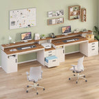 65" Computer Desk 3 Drawers, Storage Shelves