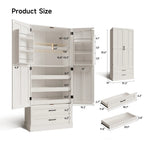 6 Door Pantry Storage Cabinet with Shelves, 71"