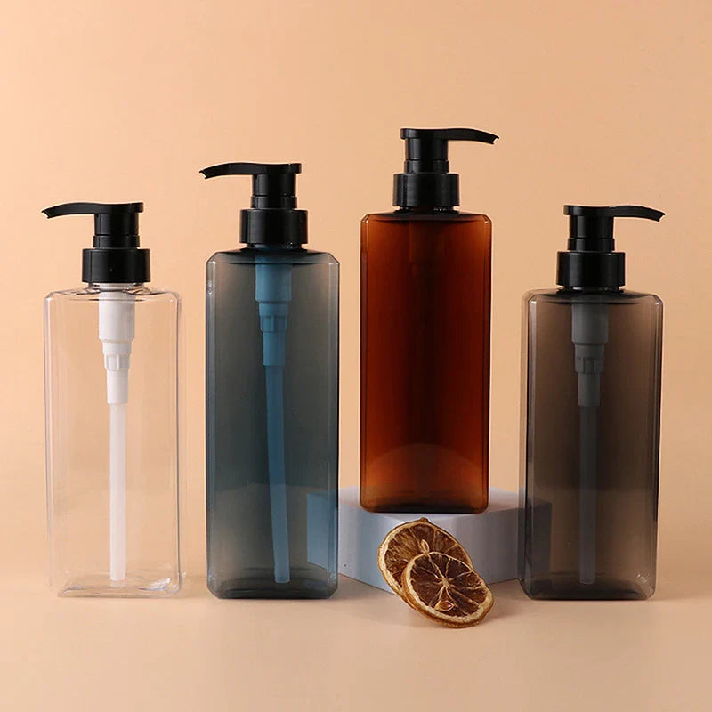 Square Soap Dispenser | Refillable 400/500ml Bathroom, Kitchen, Lotion Pump Bottle