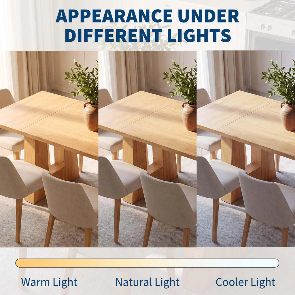 Mid Century Rectangular Dining Table, 4 Colors