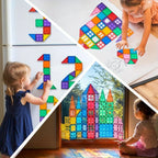 110/66/50 PCS Magnetic 3D Building Tile Sets