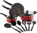 Bella Cookware Set 12 Piece Pots/Pans/Utensils