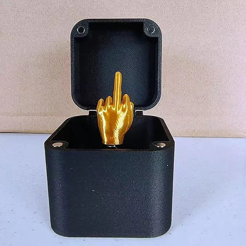 Home Decoration Interesting Prank Gift Middle Finger In Box Box Funny Creative Gifts Office Desk Decoration Gifts For Guests