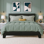 HOOMIC Full/Queen/King Upholstered Platform Bed Frame