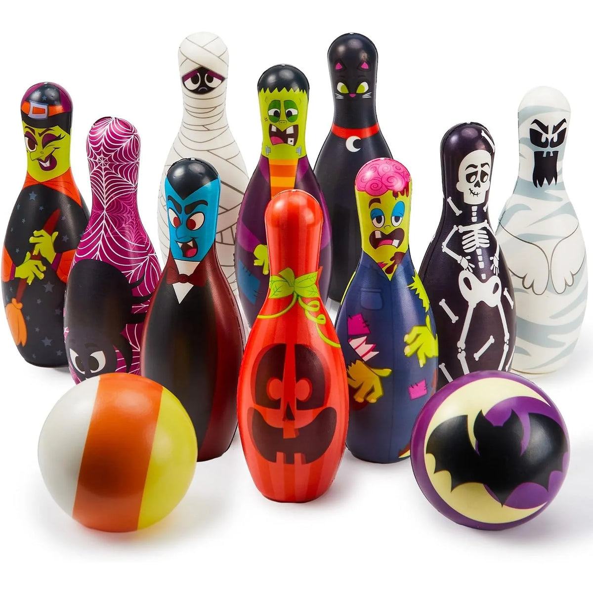 12 pcs Halloween Foam Bowling Set for Kids