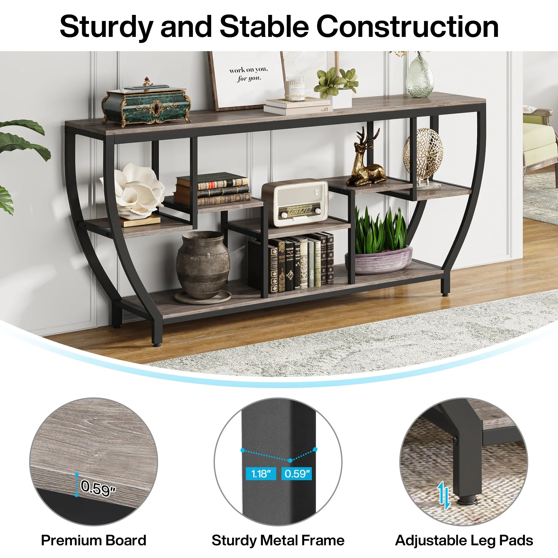 70.9" Sofa/Console/Entryway Table TV Stand
