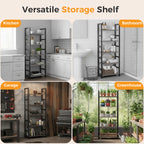 Standing 5 Tier Display Wooden Bookshelf