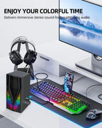 USB-Powered Computer Speakers With RGB Lights