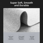 Wool Felt Desk Mat - Non-Slip Large Mouse Pad & Desk Protector