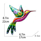 Metal Hummingbird Bird Wall Decor