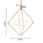 Modern Iron & Macrame Flower Hanger