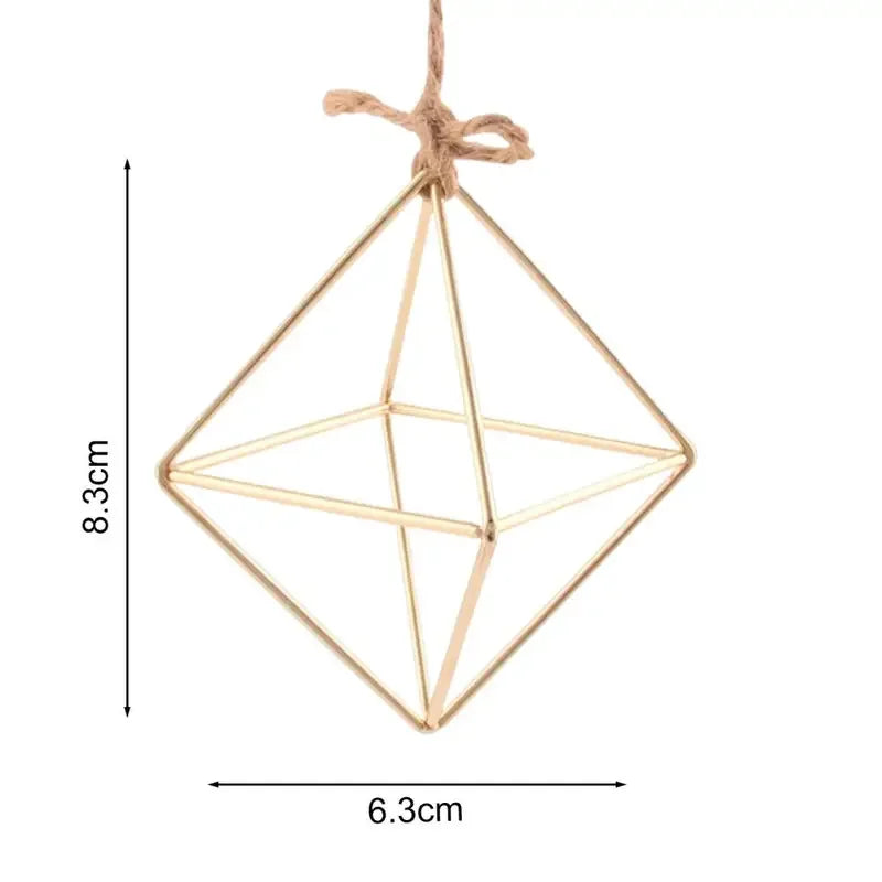 Modern Iron & Macrame Flower Hanger