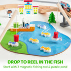 Joyfy 110/60 Pcs Wooden Train Set