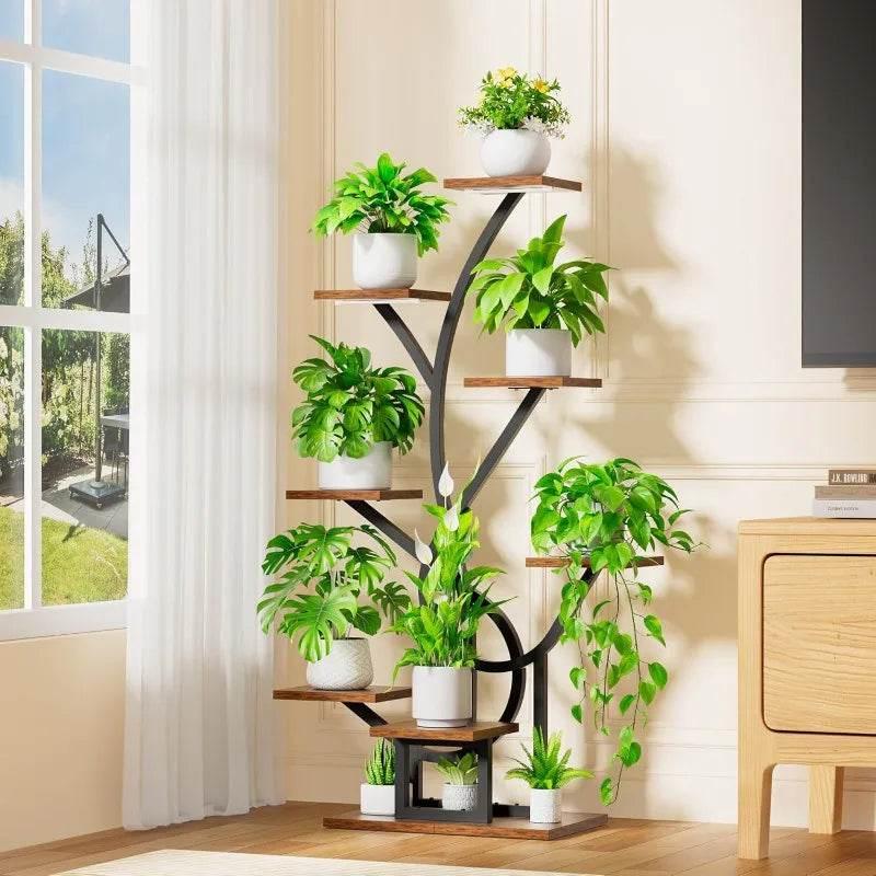 GlowGrow 8-Tier Plant Stand – Elevate & Illuminate!