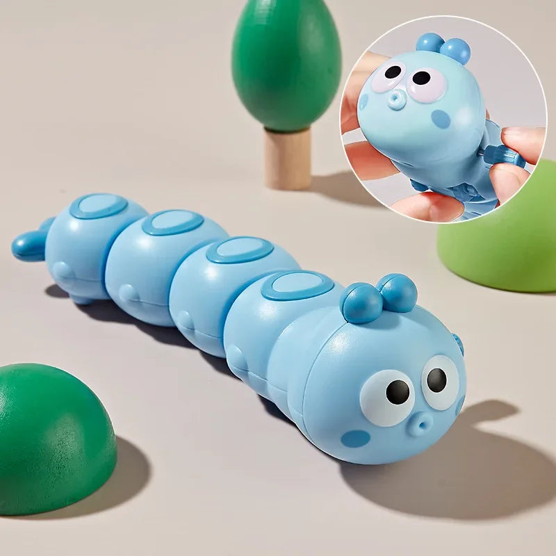Cartoon Caterpillar Crawling Toy | Parent-Child Interactive Wind Up Toy