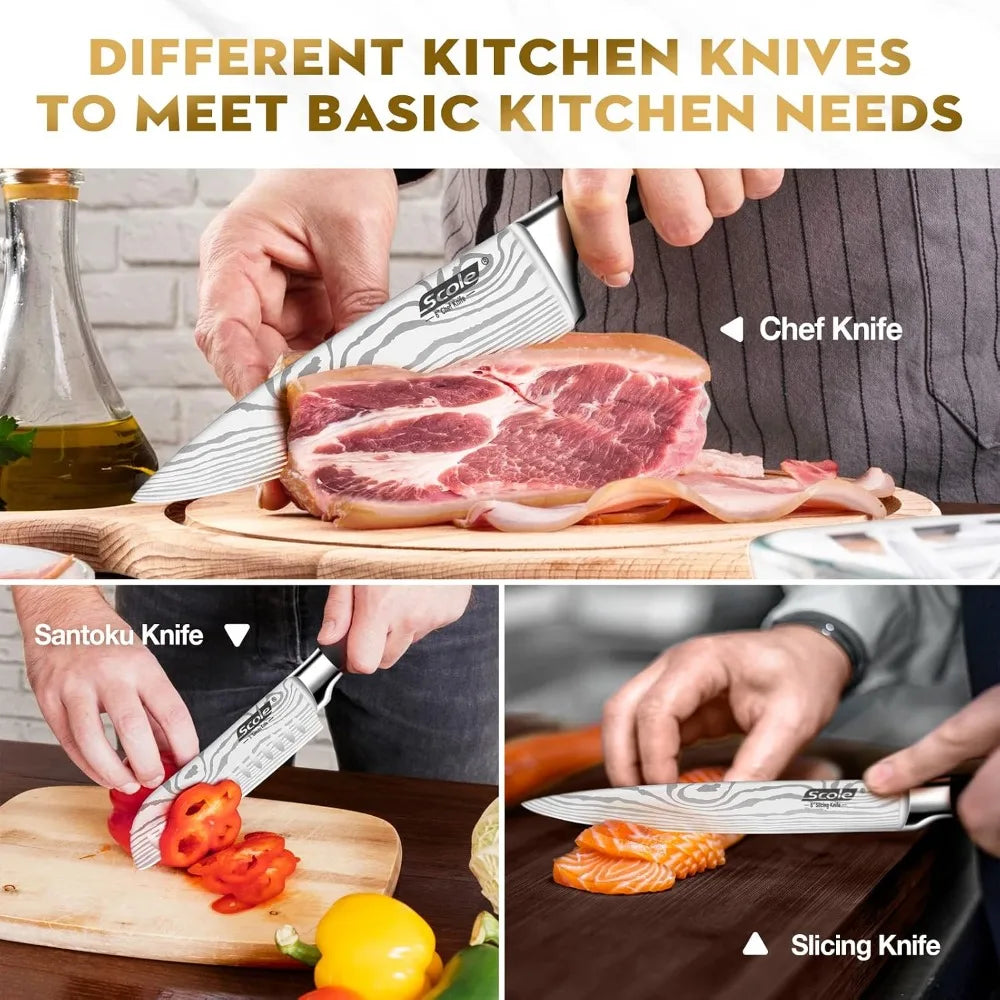7-Piece Ultra Sharp German Chef Knife Set
