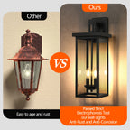 22" Outdoor Wall Lantern Anti-Rust/Weatherproof