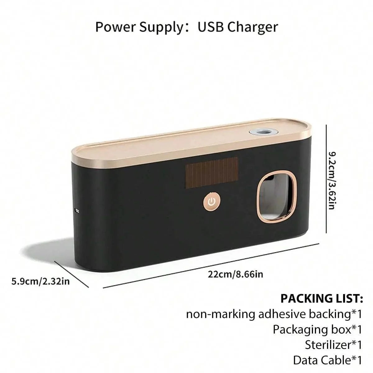 UV Toothbrush Sanitizer & Holder With Charger