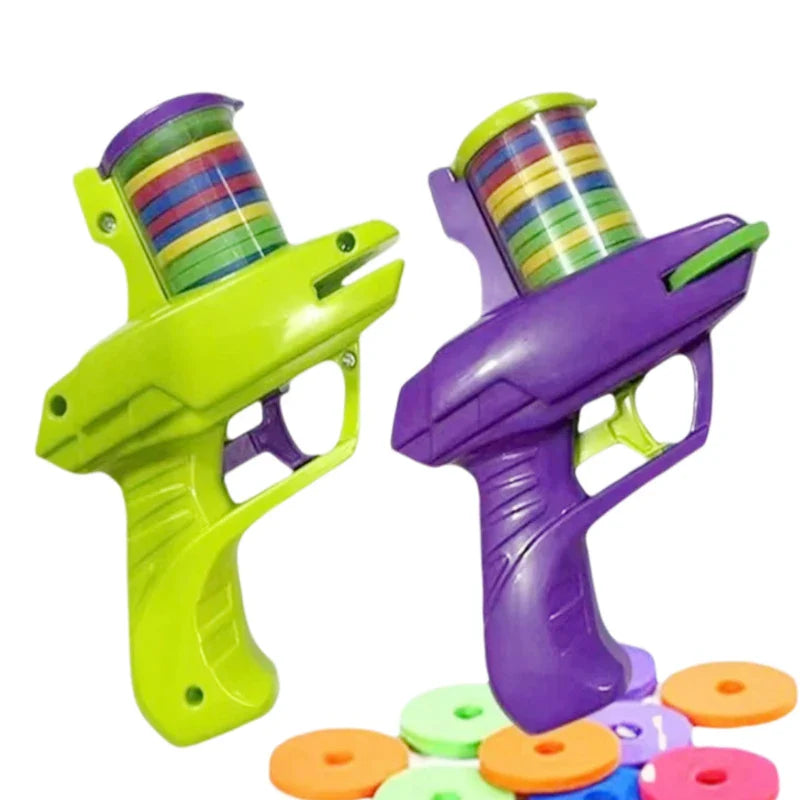 Foam Flying Disc Launcher/Shooter for Outdoor or Indoor Games