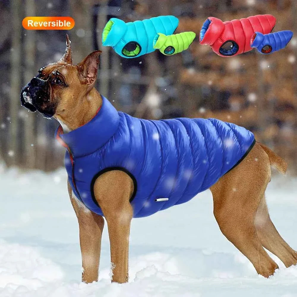 Reversible Warm Winter Dog Vest  3 Layer, Waterproof ALL Sizes
