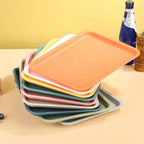 Nordic Multi-Color Rectangular Serving Tray for Food, Bread, Fruit, and Dessert