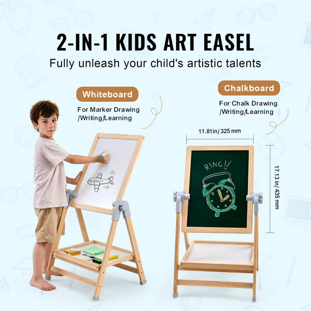Magnetic Art Easel With Painting Accessories