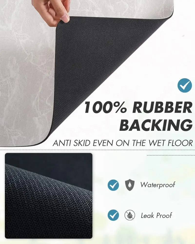 Absorbent Dish Drying & Coffee Station Mat, Various Colors, Sizes