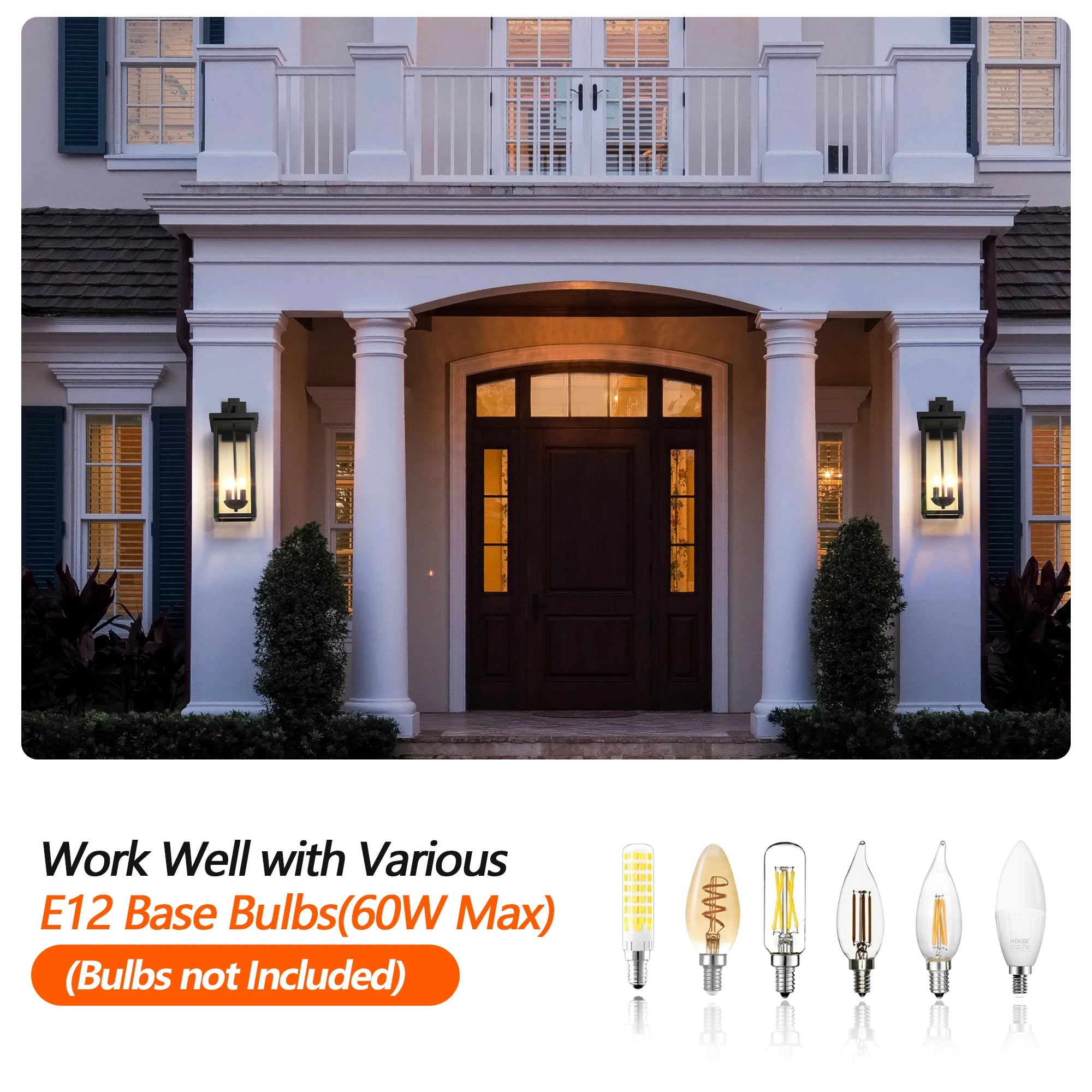22" Outdoor Wall Lantern Anti-Rust/Weatherproof