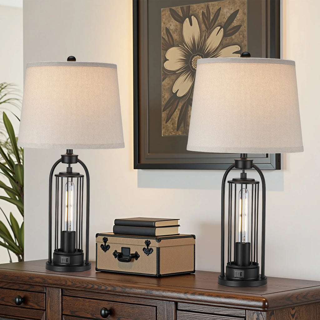 26 inch  Modern Dual LED European Table Lamp