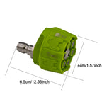 6 in 1 High Pressure Car Wash Nozzle | 14 Inch Quick Connect for 1/4 Pressure Washers