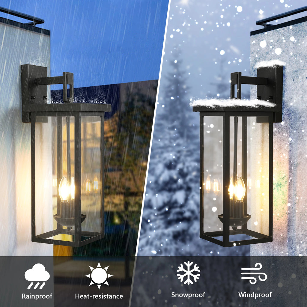 22" Outdoor Wall Lantern Anti-Rust/Weatherproof