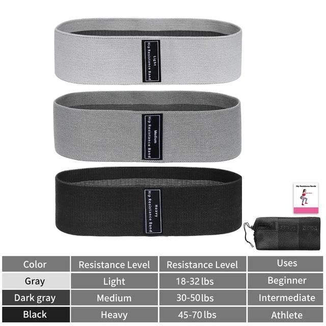 Fabric Resistance Workout Bands Hip Booty Thighs