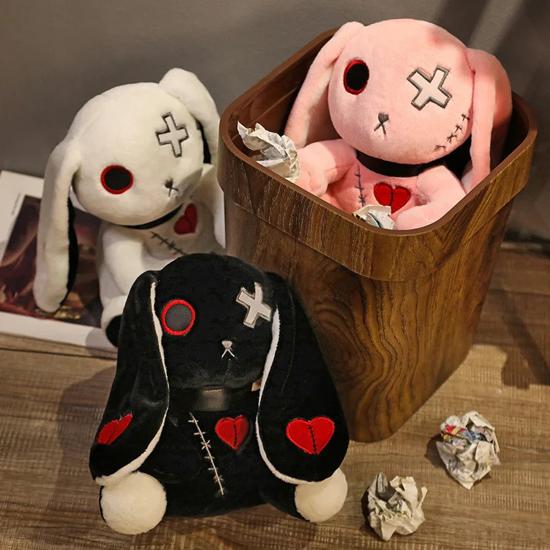 Spooky Gothic Bunny Halloween Stuffie, 3 Colors