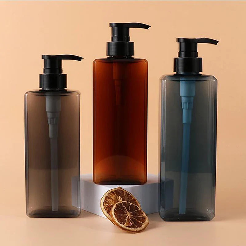 Square Soap Dispenser | Refillable 400/500ml Bathroom, Kitchen, Lotion Pump Bottle