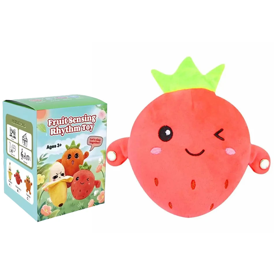Interactive Plush Musical Fruit Induction Toy