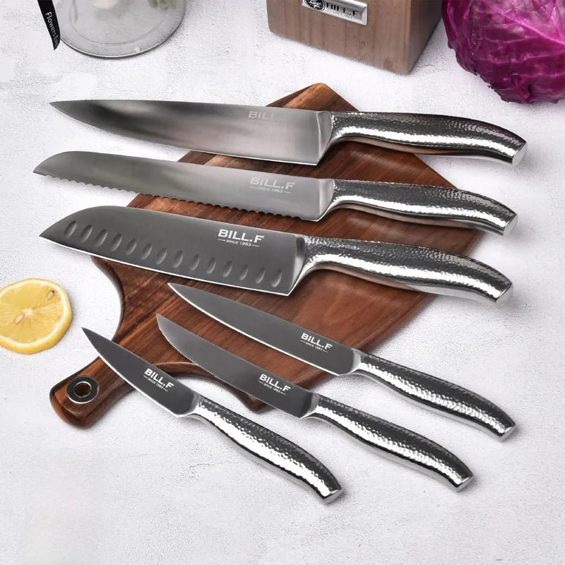 14-Piece Stainless Steel Knife Set With Block