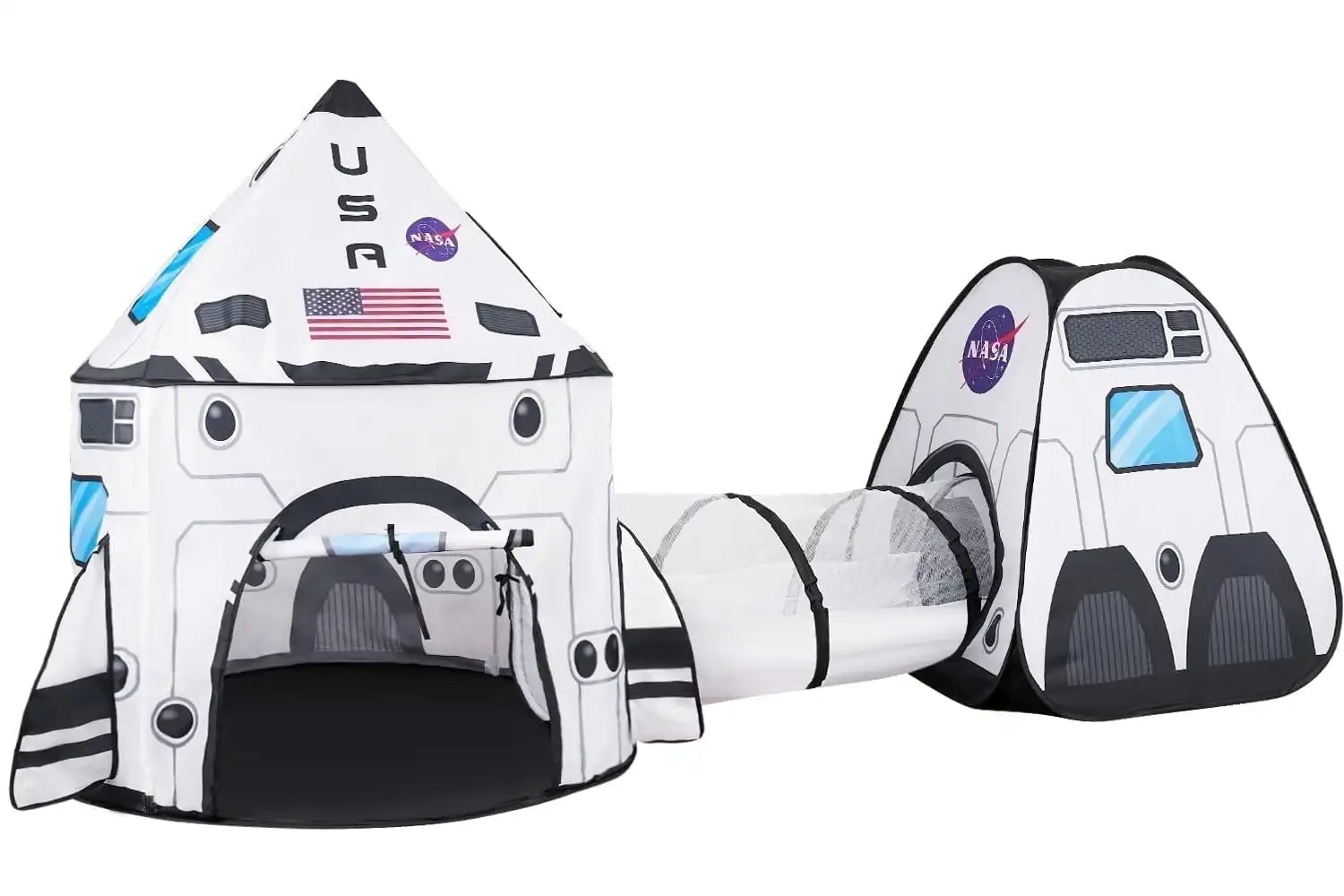 Joyfy Rocket Ship Play Tent With Tunnel