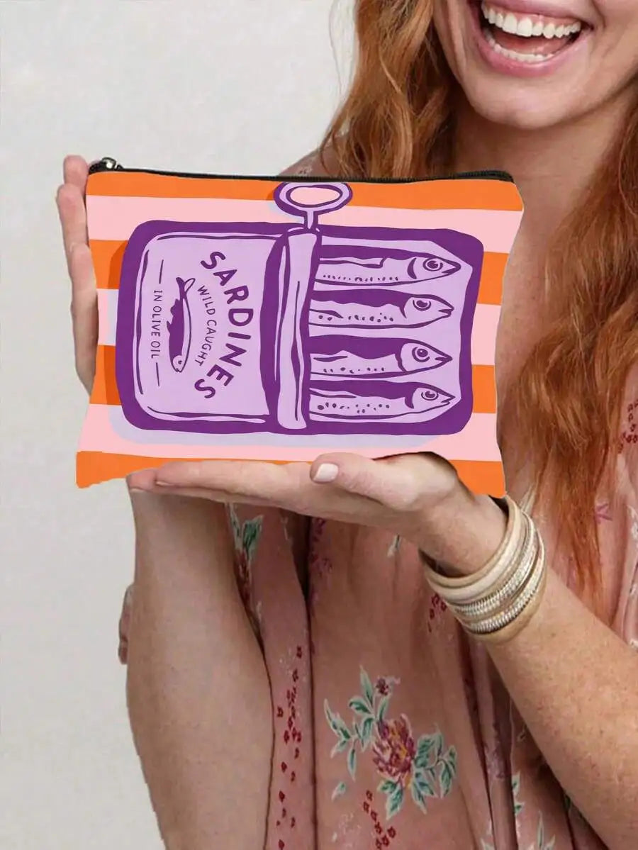 Reusable Tote Bag And Cosmetic Pouch Set