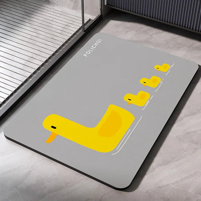 Diatomaceous Earth Bath Mat Various Designs– Quick-Dry Non-Slip Absorbent Rug