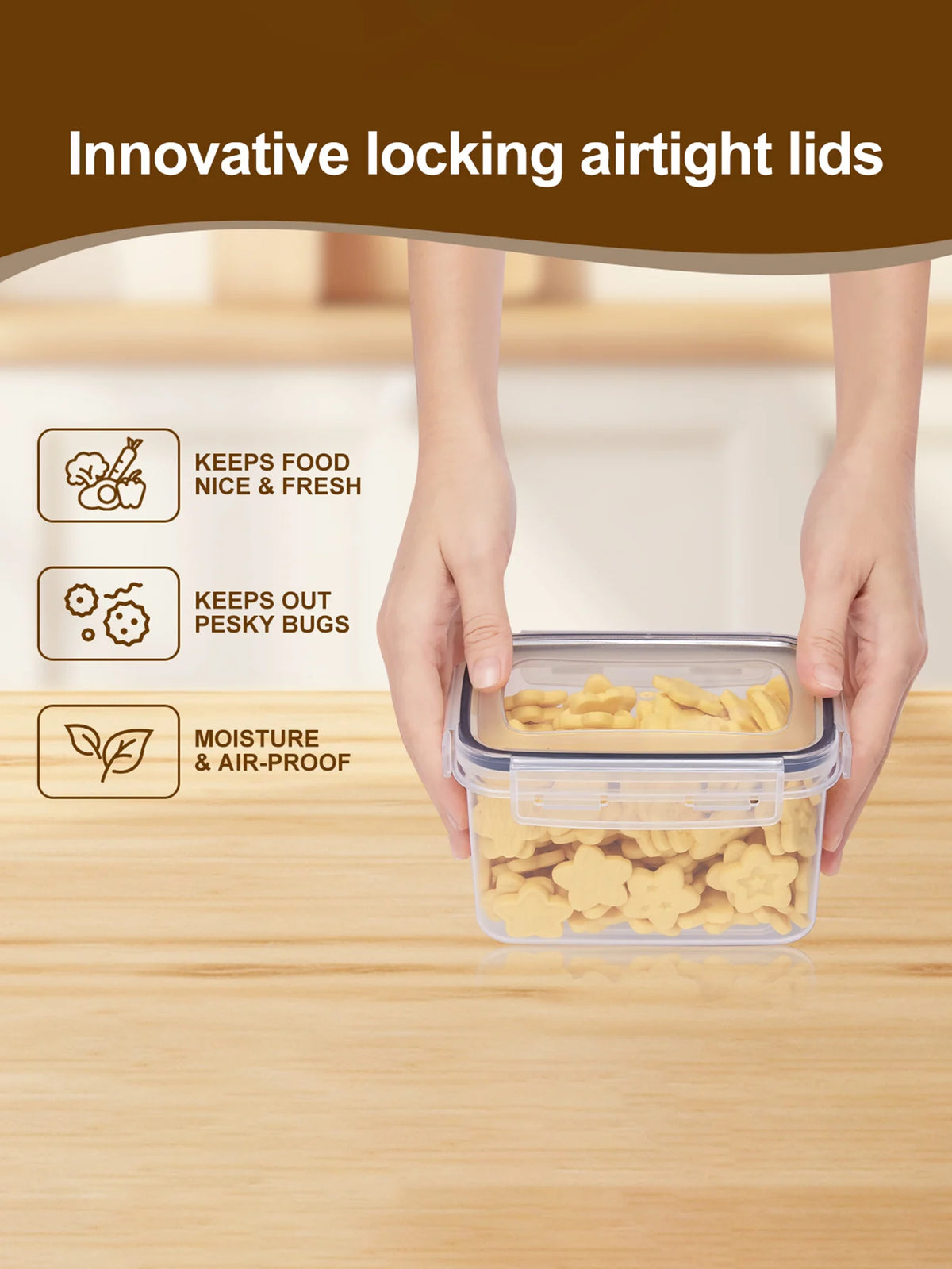 48pc Food Storage Containers With Lids & Labels