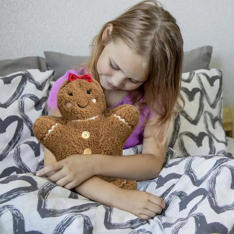 Cute Gingerbread Man Plushie Toy Or Decor/Pillow