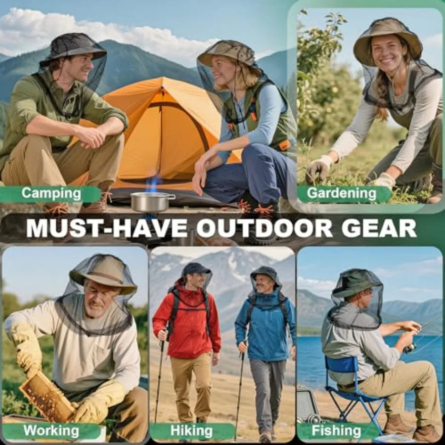 2 Pack Premium Mosquito Head Nets