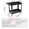 Utility Cart 360° Swivel Wheels 3 Sizes