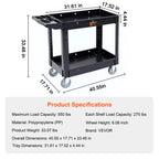 Utility Cart 360° Swivel Wheels 3 Sizes