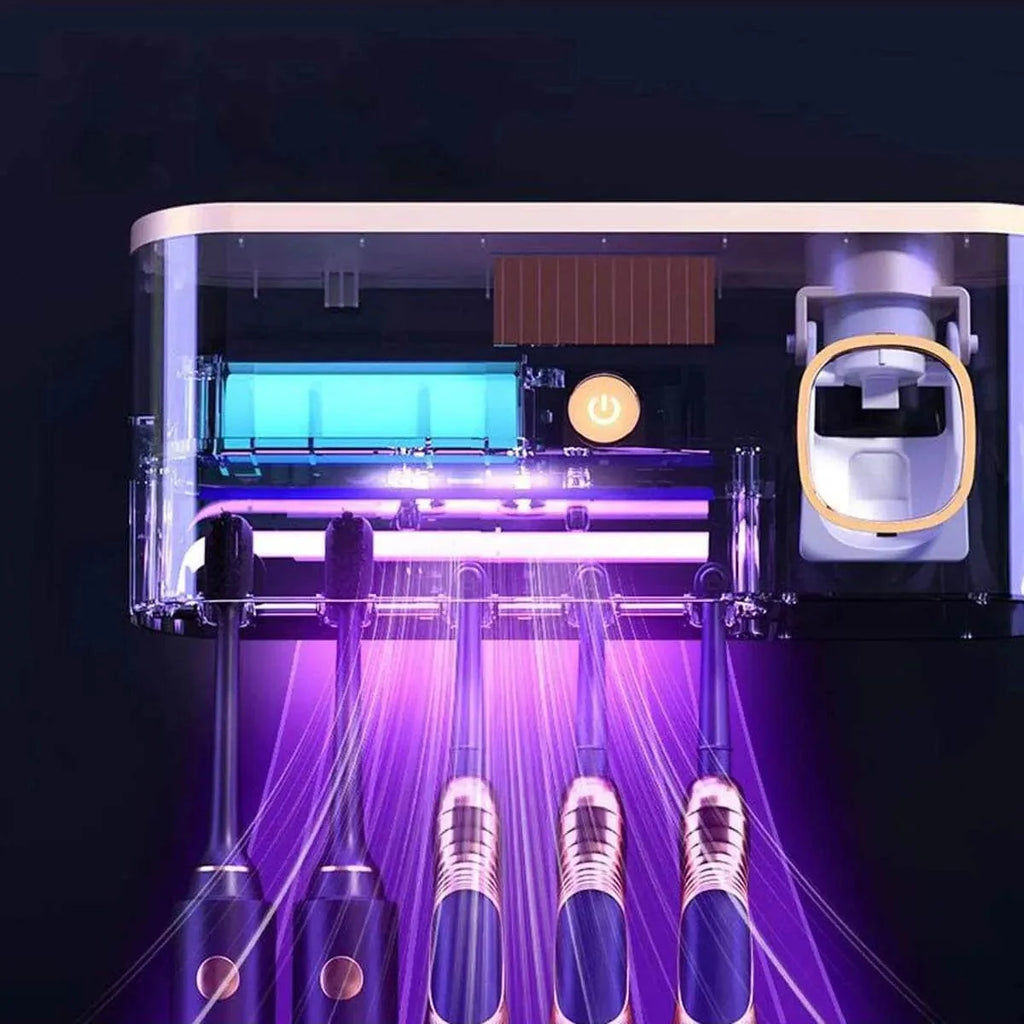 UV Toothbrush Sanitizer & Holder With Charger