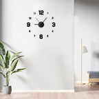 DIY Frameless Wall Clock | Silent Decorative Clock for Living Room