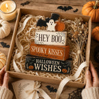 Wooden Halloween Tiered Decor