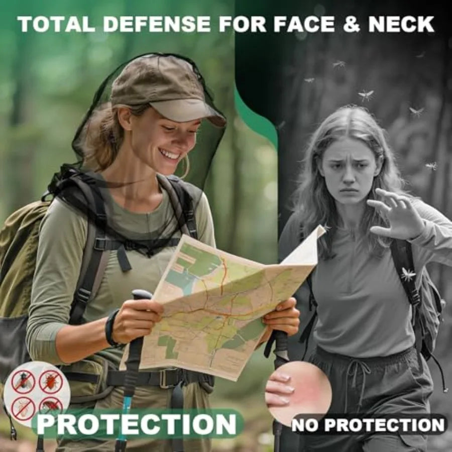 2 Pack Premium Mosquito Head Nets